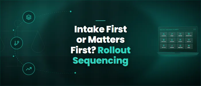 Intake First or Matters First? Rollout Sequencing